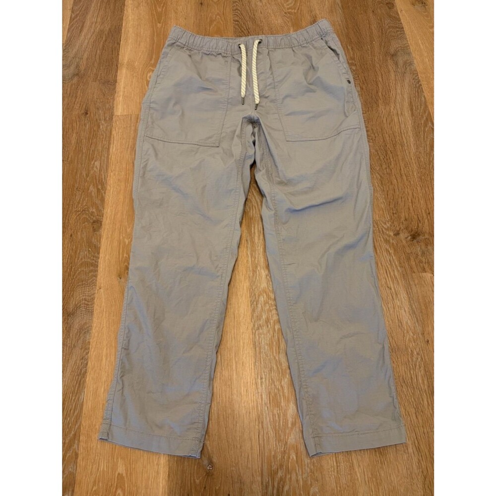 Vuori Ripstop Men's Light Gray Drawstring Pants Large Hiking Outdoors Hiking